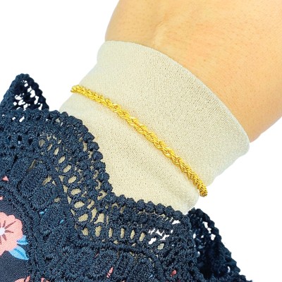 Rantai Tangan Pintal Emas 916/22K