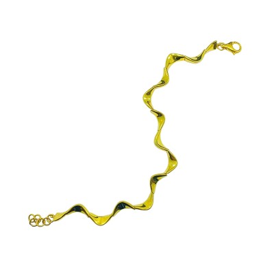 Rantai Tangan Wave Emas 916/22K