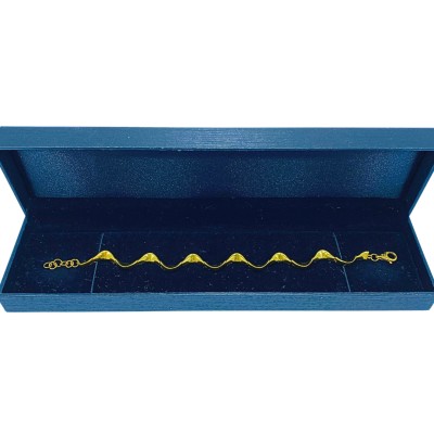 Rantai Tangan Wave Emas 916/22K