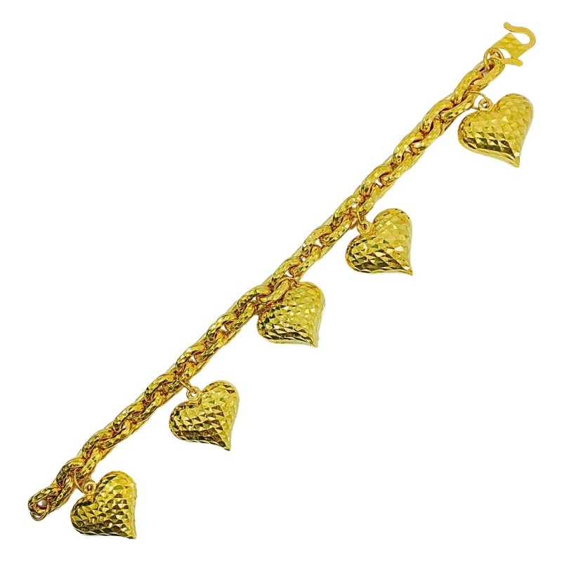 Rantai Tangan Sauh Love Emas 916/22K